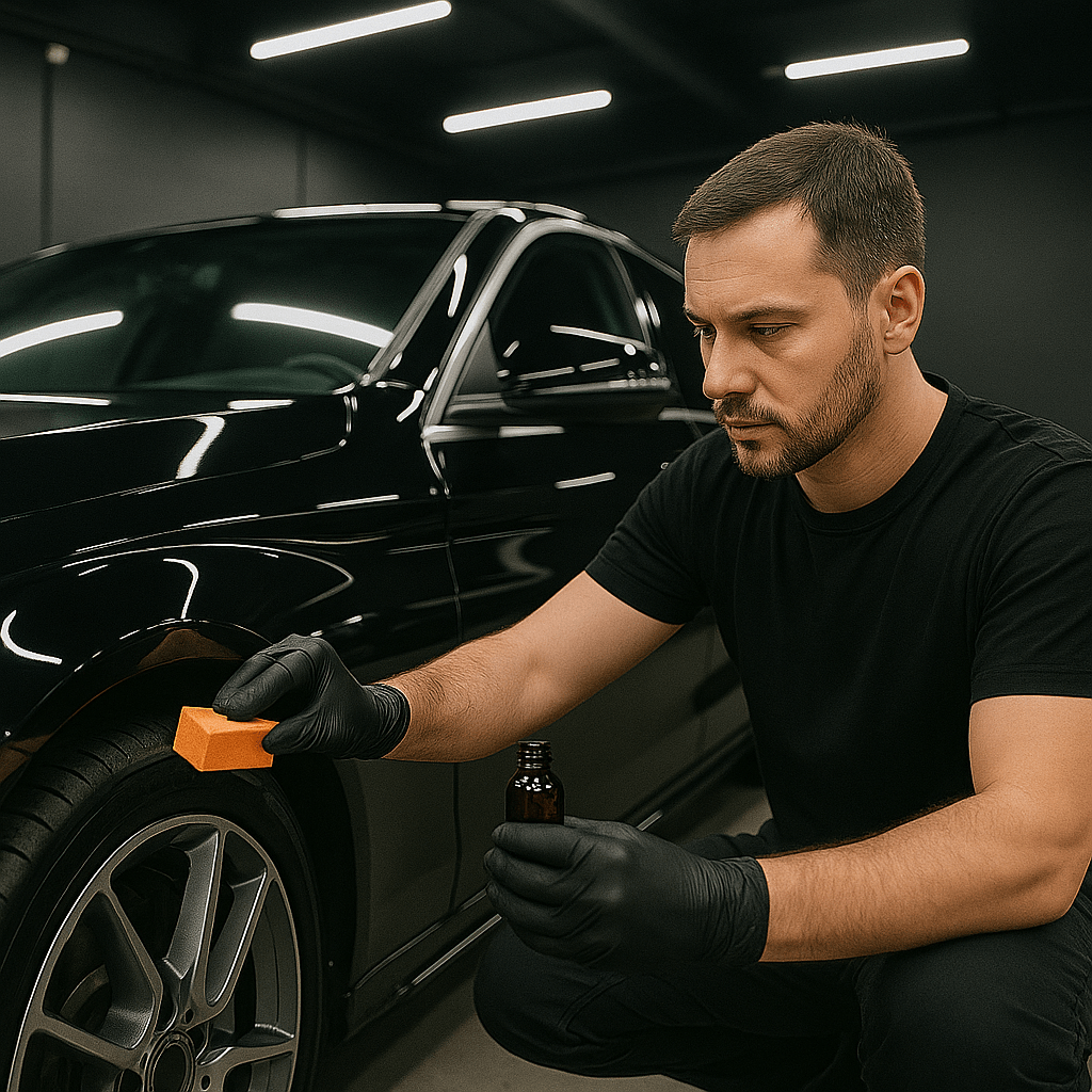 Professional ceramic coating application process
