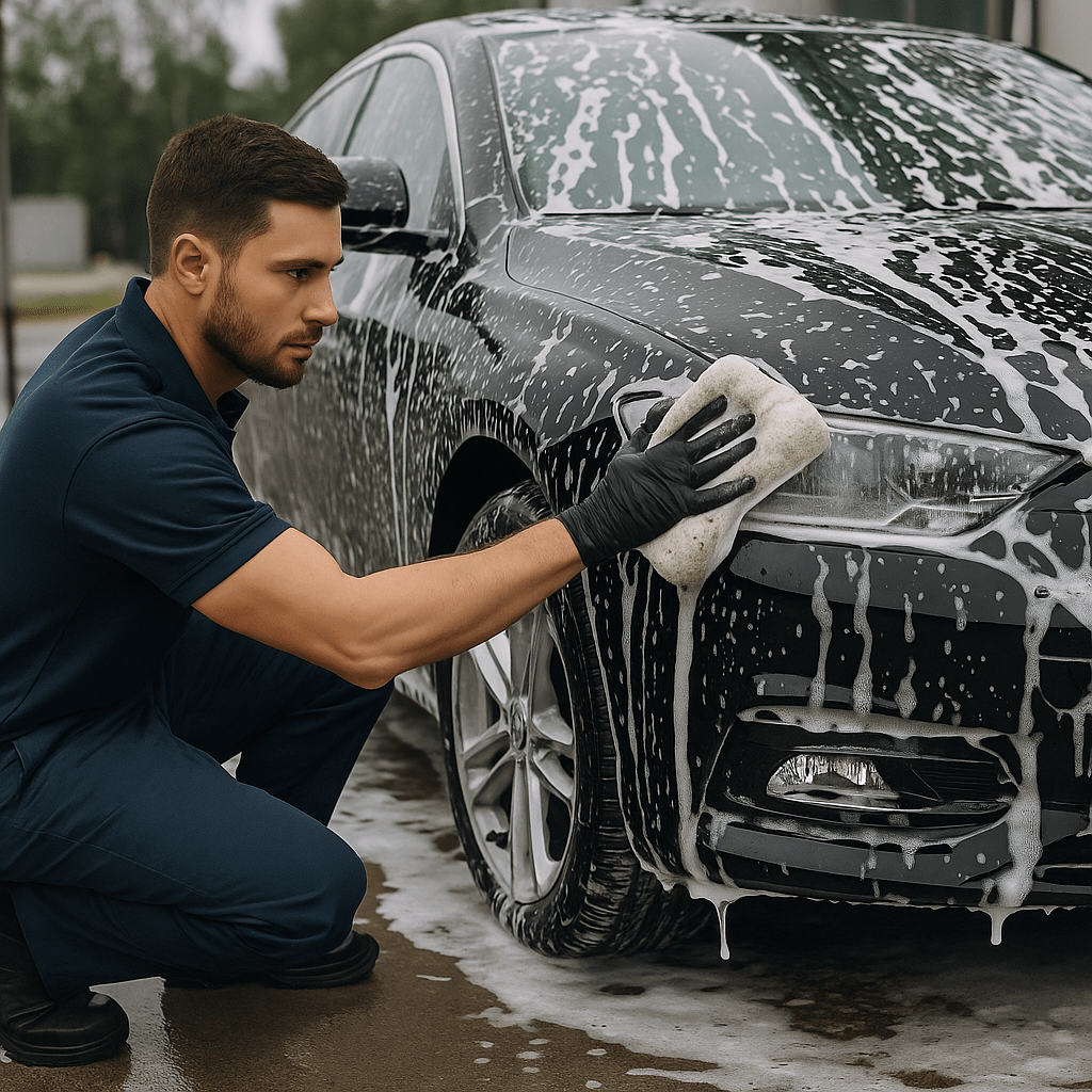 Hand car wash service in Huntington Beach